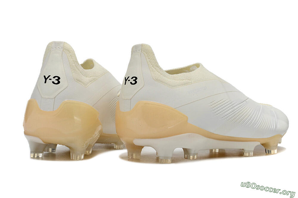 Adidas Predator Accuracy+ Laceless FG Football Boots - White/Beige 6