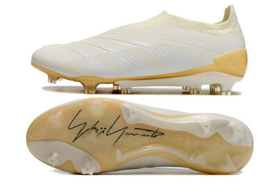 Adidas Predator Accuracy+ Laceless FG Football Boots - White/Beige