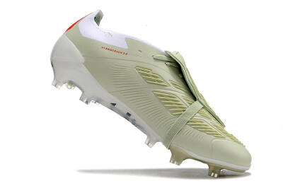 Adidas Predator Elite Foldover Tongue FG Football Boots - Beige/Black/White