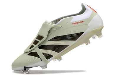 Adidas Predator Elite Foldover Tongue FG Football Boots - Beige/Black/White