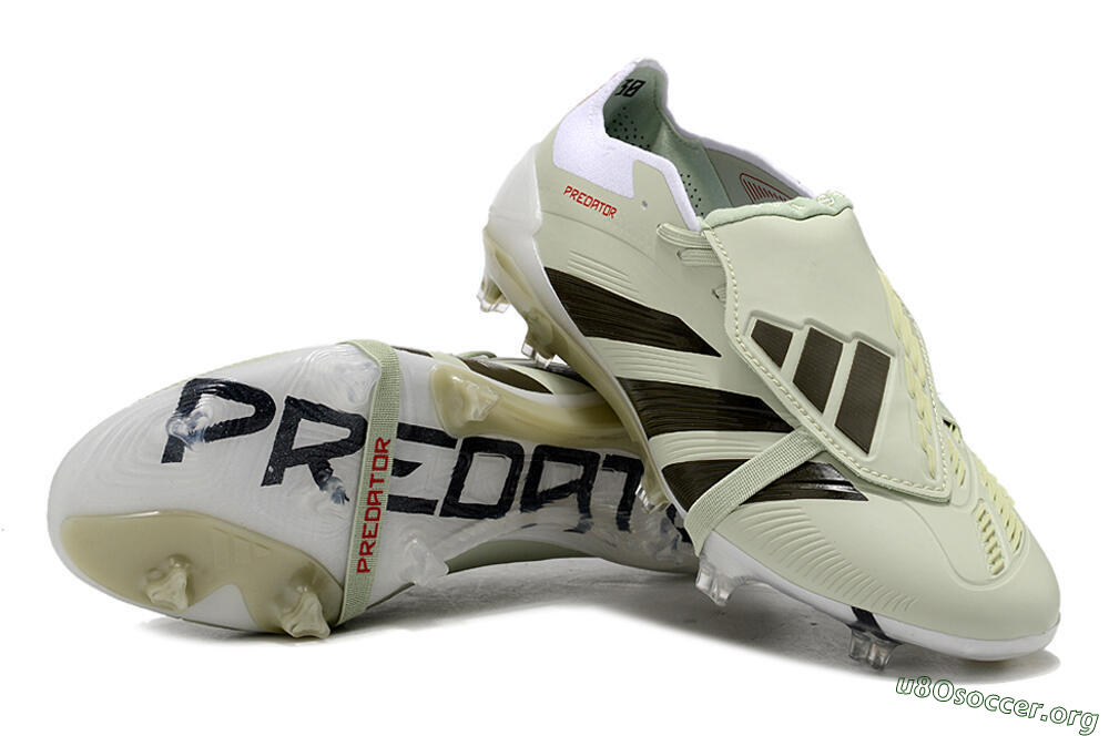 Adidas Predator Elite Foldover Tongue FG Football Boots - Beige/Black/White 0