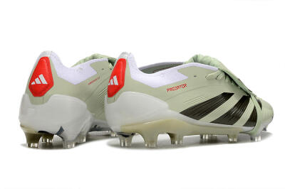 Adidas Predator Elite Foldover Tongue FG Football Boots - Beige/Black/White