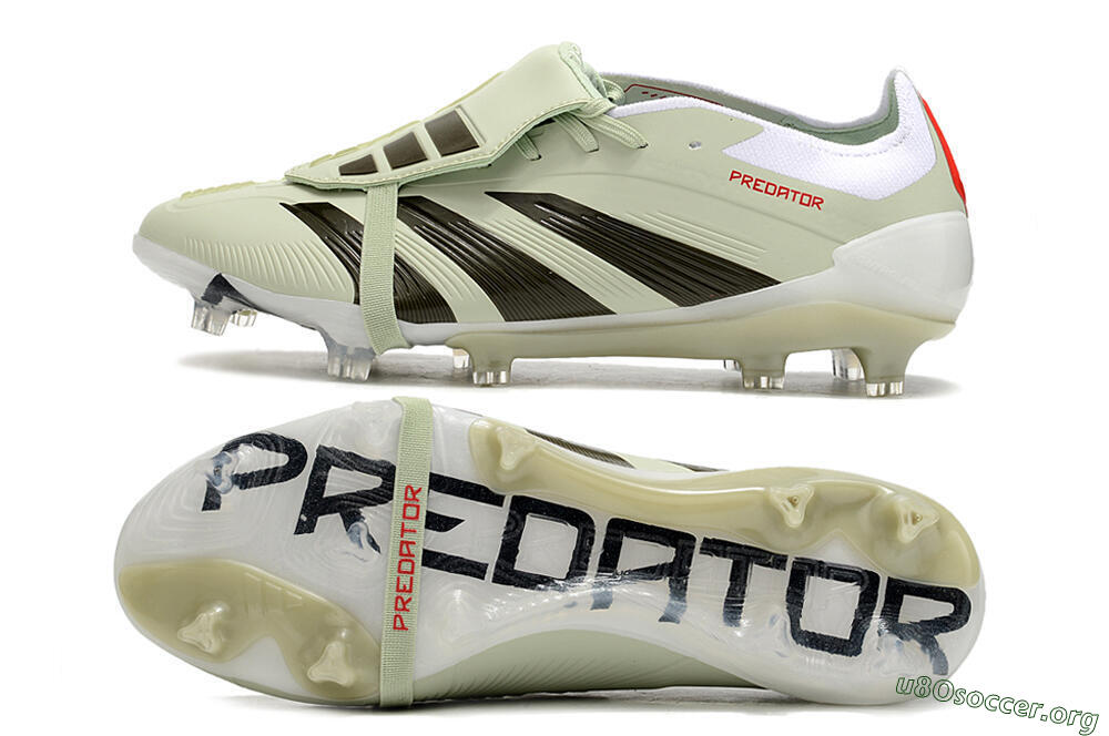 Adidas Predator Elite Foldover Tongue FG Football Boots - Beige/Black/White 1