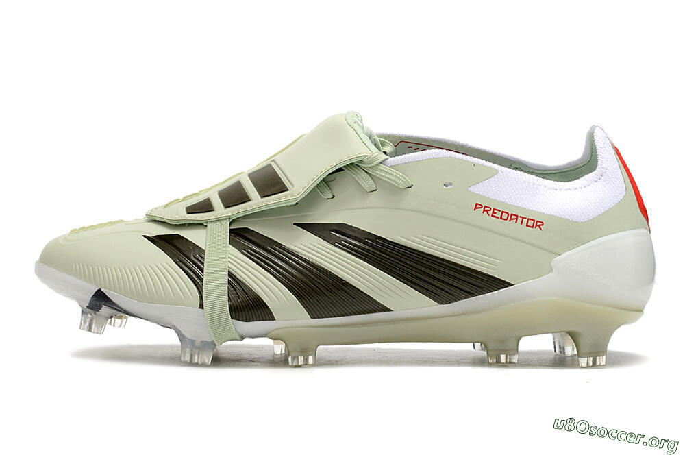 Adidas Predator Elite Foldover Tongue FG Football Boots - Beige/Black/White 3