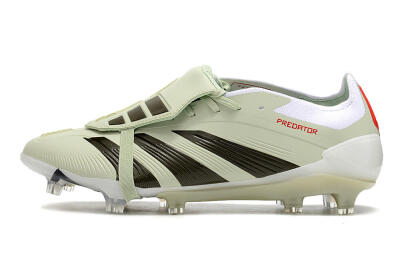 Adidas Predator Elite Foldover Tongue FG Football Boots - Beige/Black/White