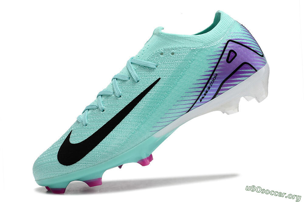 Nike Air Zoom Mercurial Vapor 16 Elite FG Football Boots - Green/Purple/Black 5