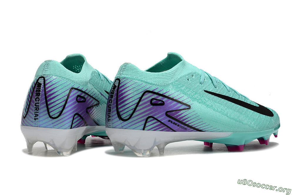 Nike Air Zoom Mercurial Vapor 16 Elite FG Football Boots - Green/Purple/Black 6