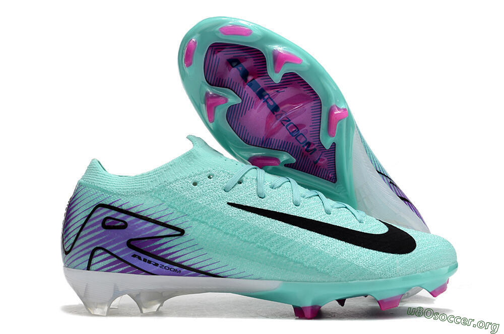 Nike Air Zoom Mercurial Vapor 16 Elite FG Football Boots - Green/Purple/Black 2