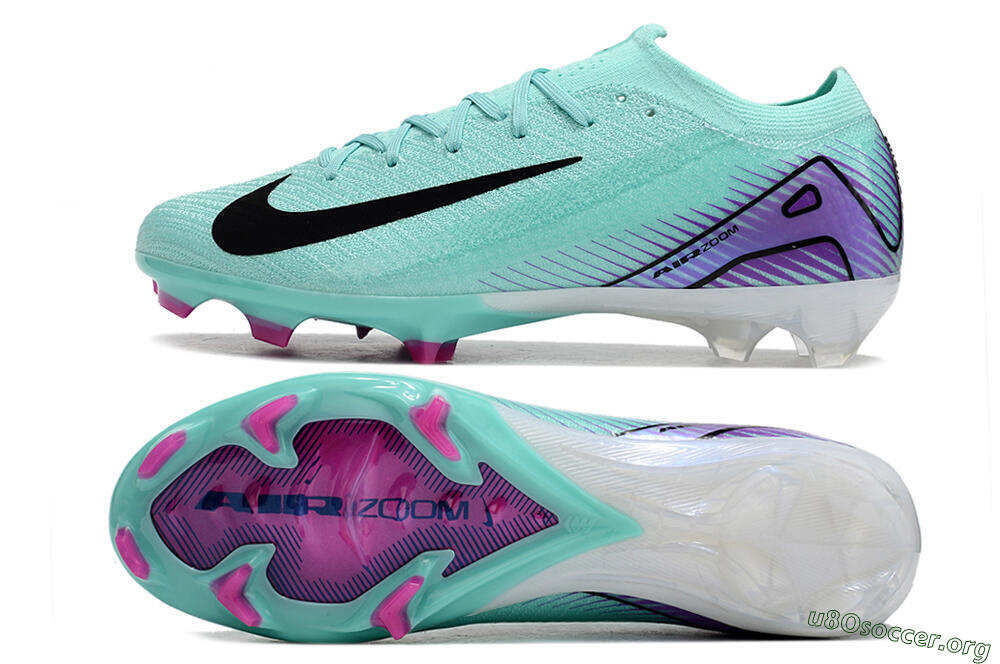 Nike Air Zoom Mercurial Vapor 16 Elite FG Football Boots - Green/Purple/Black 1