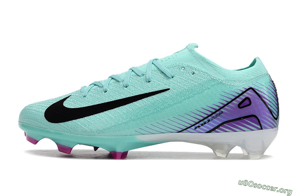 Nike Air Zoom Mercurial Vapor 16 Elite FG Football Boots - Green/Purple/Black 3