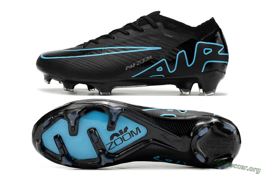 Nike Air Zoom Mercurial Vapor 15 Elite FG Football Boots - Black/Jade/Blue 1