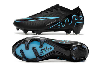 Nike Air Zoom Mercurial Vapor 15 Elite FG Football Boots - Black/Jade/Blue