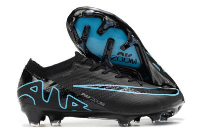 Nike Air Zoom Mercurial Vapor 15 Elite FG Football Boots - Black/Jade/Blue