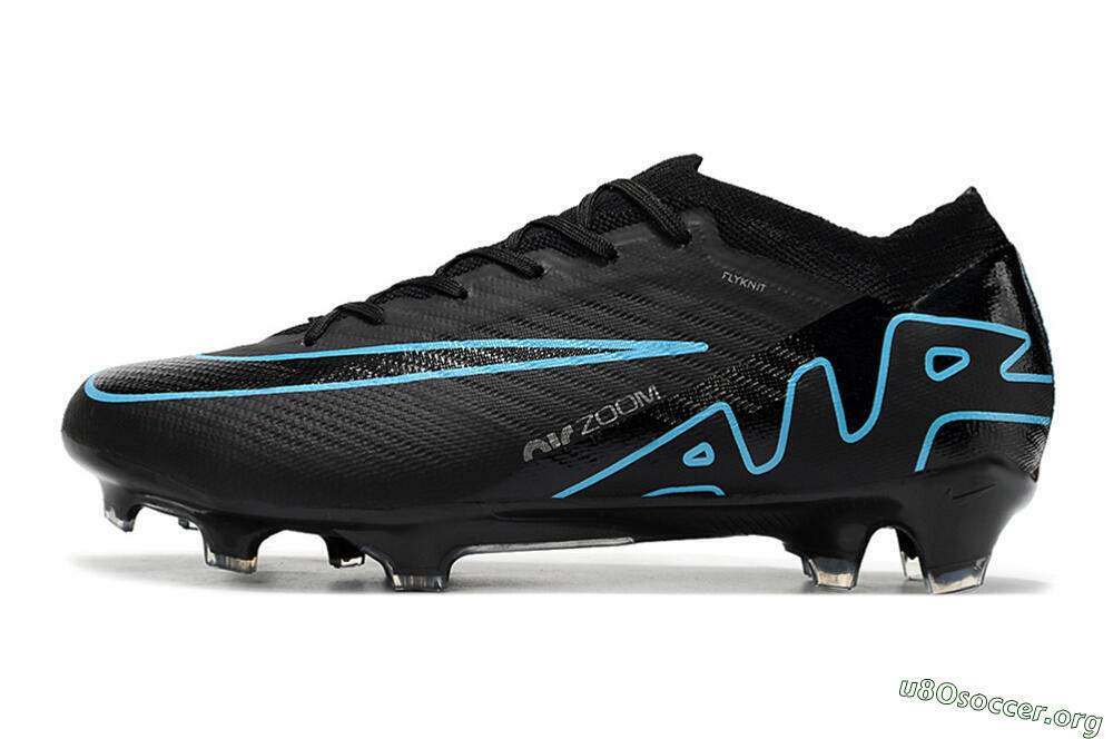 Nike Air Zoom Mercurial Vapor 15 Elite FG Football Boots - Black/Jade/Blue 3