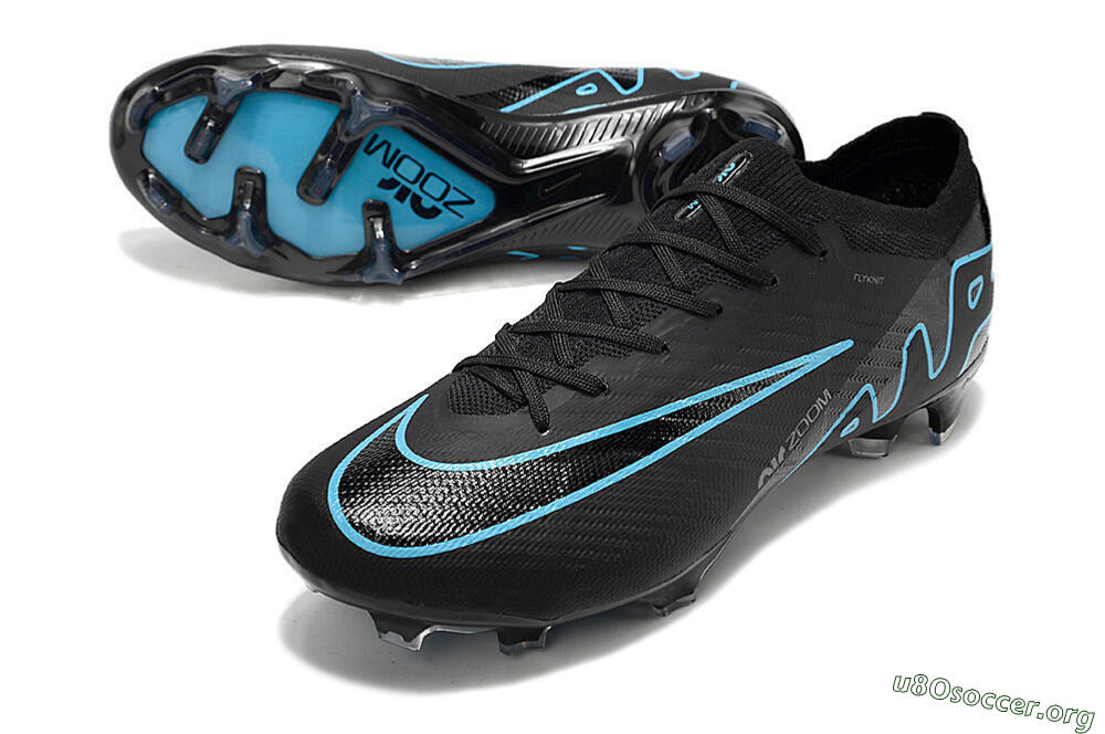 Nike Air Zoom Mercurial Vapor 15 Elite FG Football Boots - Black/Jade/Blue 0