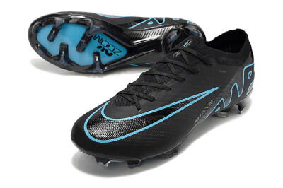 Nike Air Zoom Mercurial Vapor 15 Elite FG Football Boots - Black/Jade/Blue
