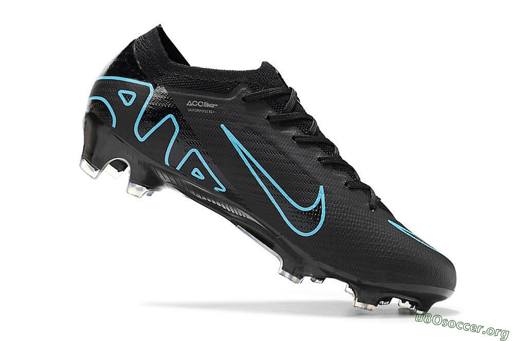Nike Air Zoom Mercurial Vapor 15 Elite FG Football Boots - Black/Jade/Blue 4