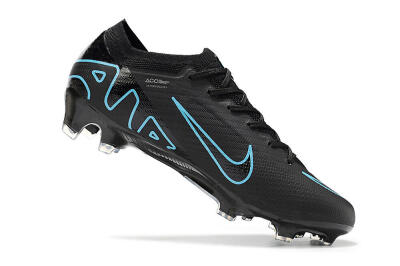Nike Air Zoom Mercurial Vapor 15 Elite FG Football Boots - Black/Jade/Blue