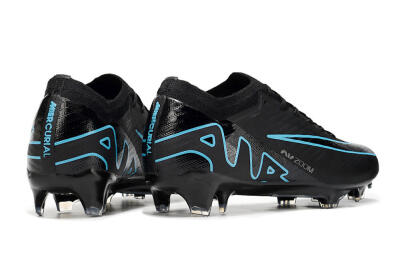 Nike Air Zoom Mercurial Vapor 15 Elite FG Football Boots - Black/Jade/Blue