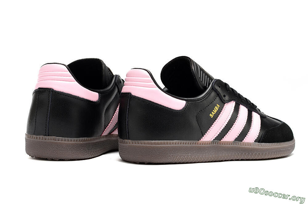 Adidas Samba Messi IC Football Shoes - Black/Pink/Brown 6
