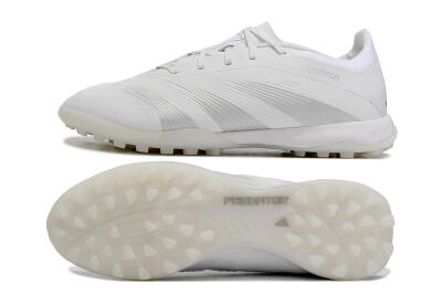Adidas Predator 24 Elite TF Football Shoes - White/Silver/Beige