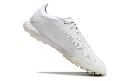 Adidas Predator 24 Elite TF Football Shoes - White/Silver/Beige