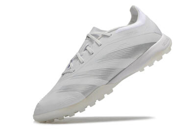Adidas Predator 24 Elite TF Football Shoes - White/Silver/Beige