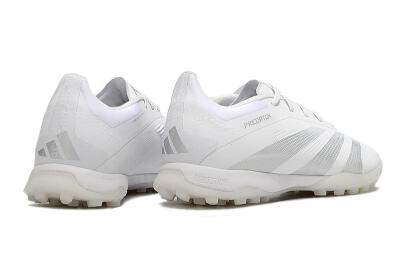 Adidas Predator 24 Elite TF Football Shoes - White/Silver/Beige