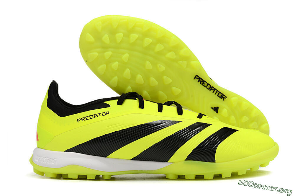 Adidas Predator 24 Elite TF Football Shoes - Yellow/Black/White 2