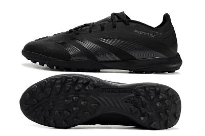 Adidas Predator 24 Elite TF Football Shoes - Black/Silver/Black