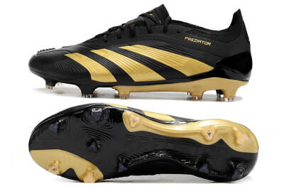 Adidas Predator 24 Elite FG Football Boots - Black/Gold