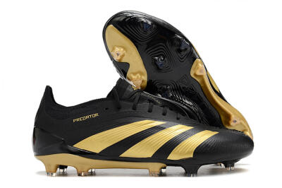 Adidas Predator 24 Elite FG Football Boots - Black/Gold
