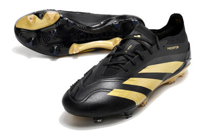 Adidas Predator 24 Elite FG Football Boots - Black/Gold