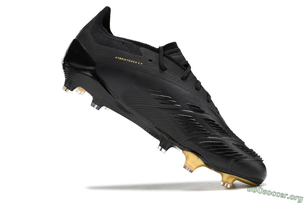 Adidas Predator 24 Elite FG Football Boots - Black/Gold 4