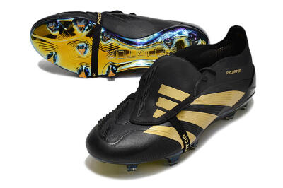Adidas Predator Elite Foldover Tongue FG Football Boots - Black/Gold