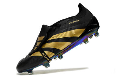 Adidas Predator Elite Foldover Tongue FG Football Boots - Black/Gold