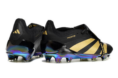 Adidas Predator Elite Foldover Tongue FG Football Boots - Black/Gold