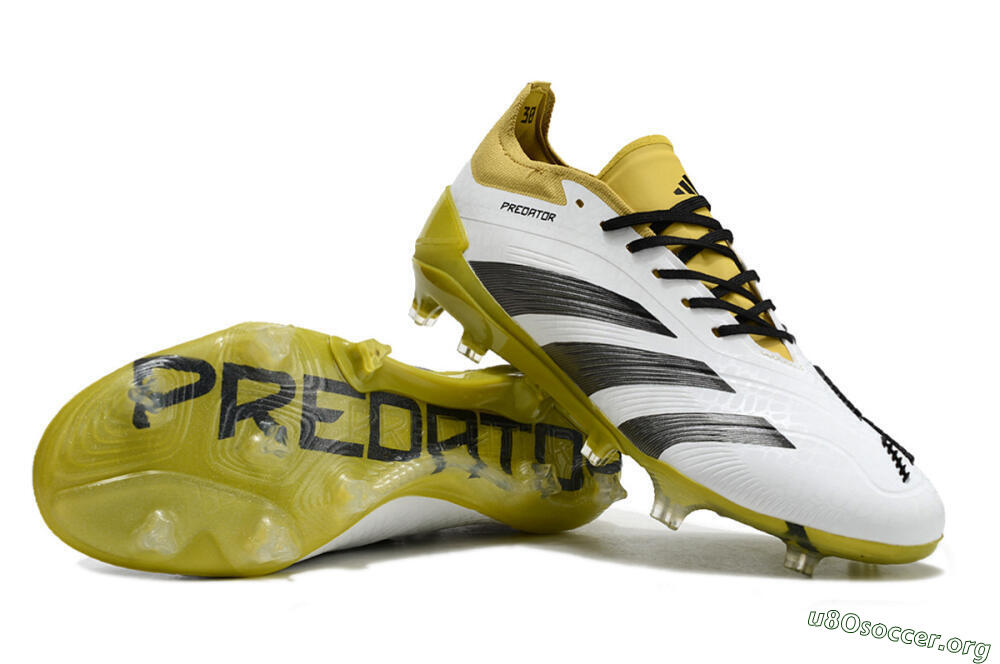 Adidas Predator Accuracy FG Football Boots - White/Black/Yellow 1