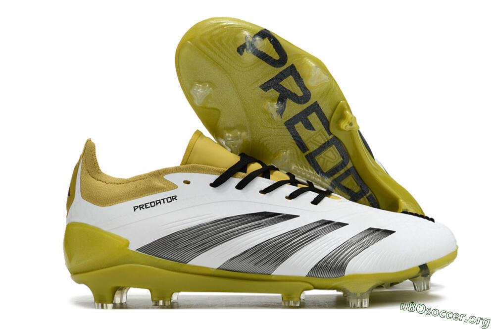Adidas Predator Accuracy FG Football Boots - White/Black/Yellow 2
