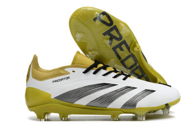 Adidas Predator Accuracy FG Football Boots - White/Black/Yellow