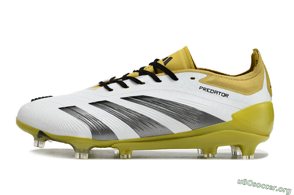 Adidas Predator Accuracy FG Football Boots - White/Black/Yellow 3