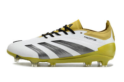 Adidas Predator Accuracy FG Football Boots - White/Black/Yellow