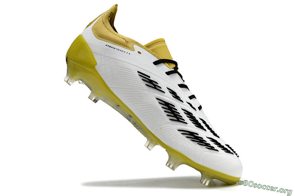 Adidas Predator Accuracy FG Football Boots - White/Black/Yellow 4