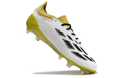 Adidas Predator Accuracy FG Football Boots - White/Black/Yellow
