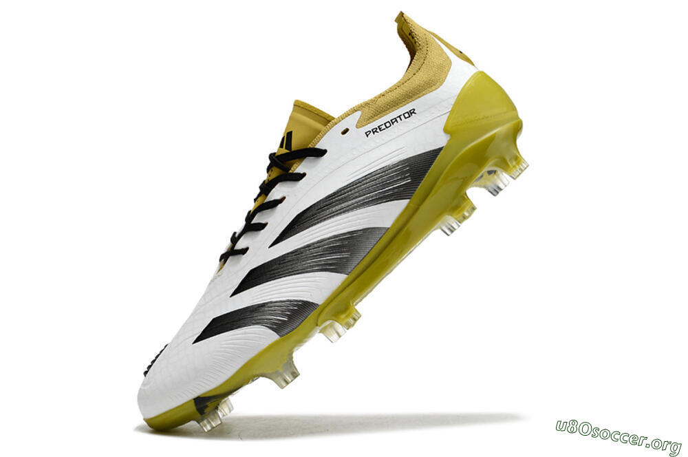 Adidas Predator Accuracy FG Football Boots - White/Black/Yellow 5