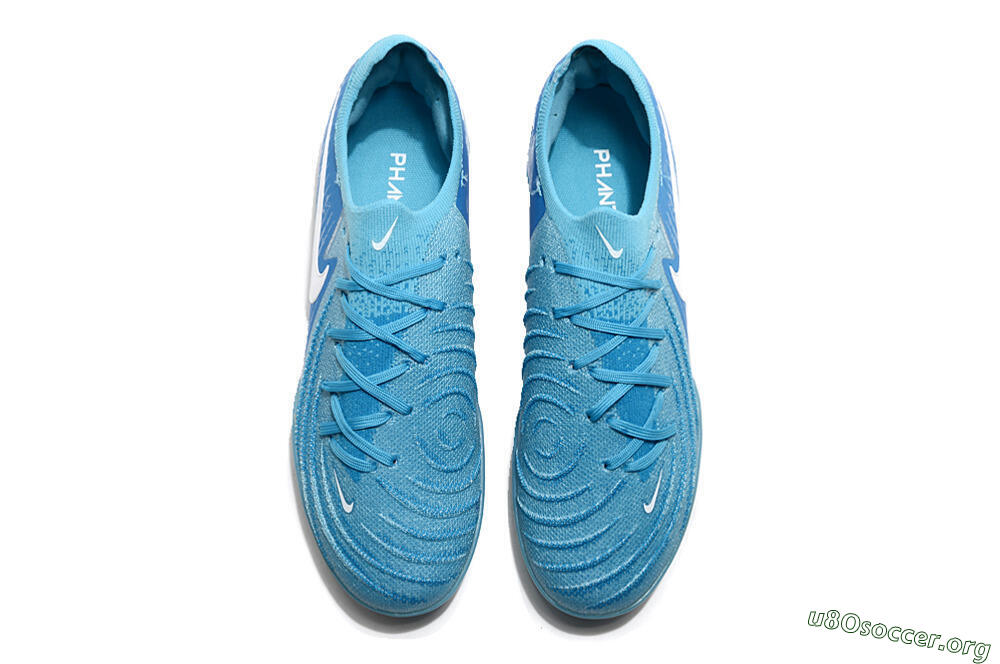 Nike Phantom Luna Elite TF Football Shoes - Jade/White/Blue 4