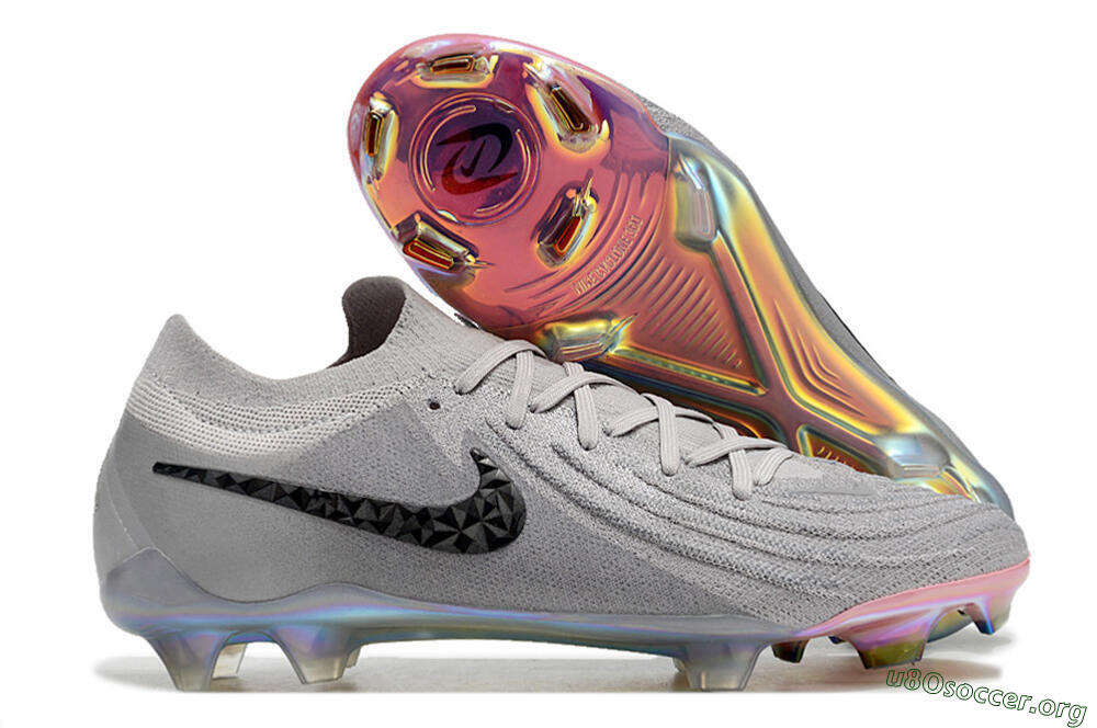 Nike Phantom Luna Elite NU FG Football Boots - Grey/Black/Blue 2