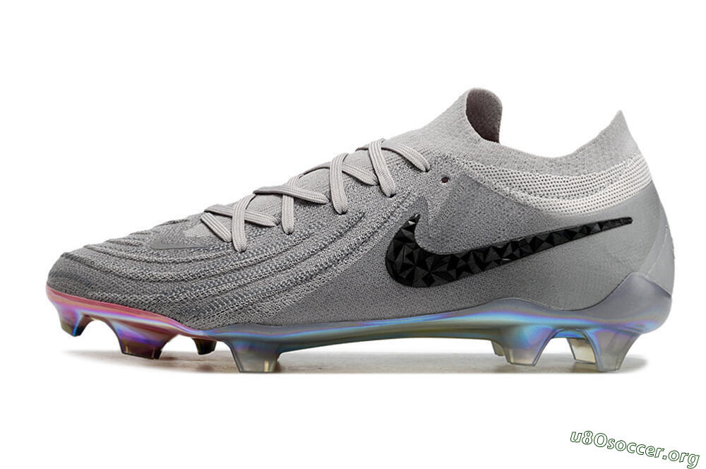 Nike Phantom Luna Elite NU FG Football Boots - Grey/Black/Blue 3