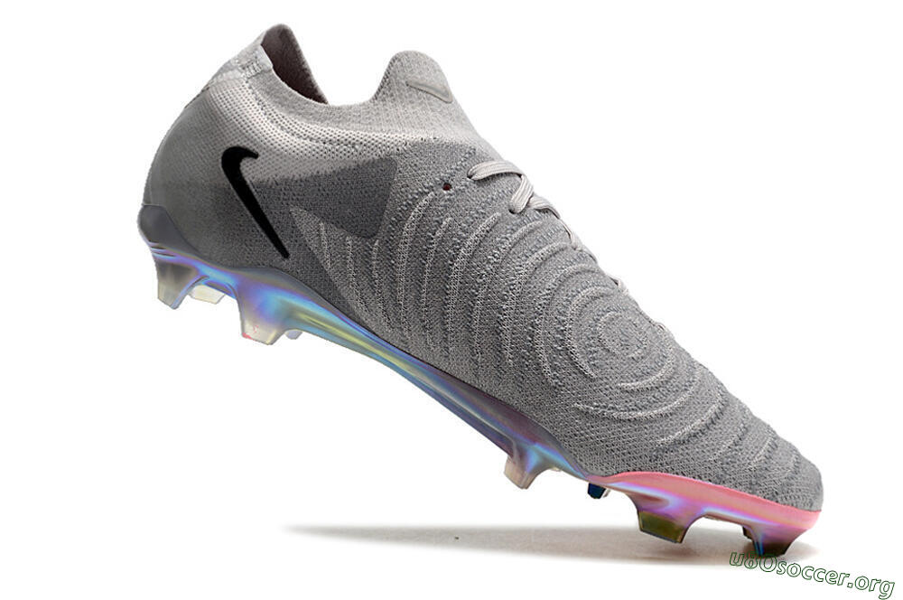 Nike Phantom Luna Elite NU FG Football Boots - Grey/Black/Blue 4