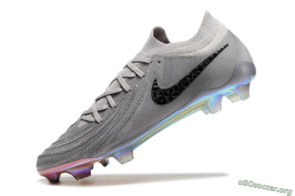 Nike Phantom Luna Elite NU FG Football Boots - Grey/Black/Blue 5